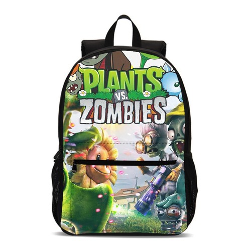 Plants VS Zombies Student Backpack School Lunch Bag Shoulder Bag Pen Bag Set Lot