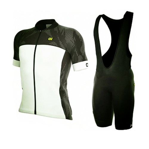 Mens Cycling Short Sleeves jersey bib shorts sets Breathable Quickdrywear E1