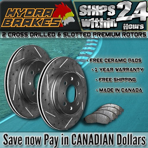 FITS 2006 2007 2008 Honda Ridgeline Drill Slot Brake Rotors CERAMIC F
