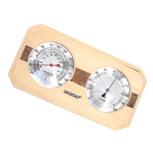 2 in 1 Wooden Sauna Thermometer Hygrometer for Home Kitchen Sauna Accessory
