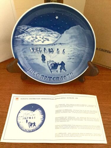 NEW 1972 B&G Bing and Grondahl Christmas Plate Direct From Factory Mint In Box 