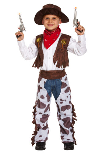 Enfant Costume de cow-boy 4-6 ans-Garçons Filles Enfants Jouer Semaine Du Livre Costume 