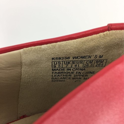 Details about / Rockport Womens Sasha Peep Toe Pump Shoes Red Slip On Platform Heels 9.5 M New