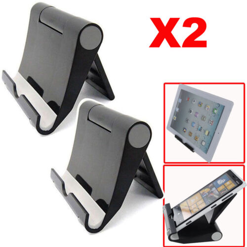 2PCS Multi-Angle Foldable Tablet Holder Adjustable Stand For iPad Mobile Phone