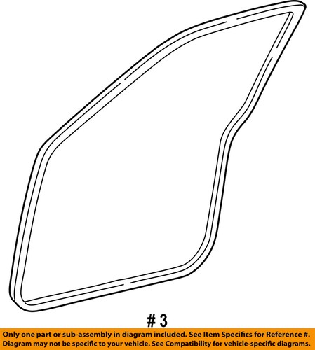 GM OEM Uniside-Door Weatherstrip Seal 15244250