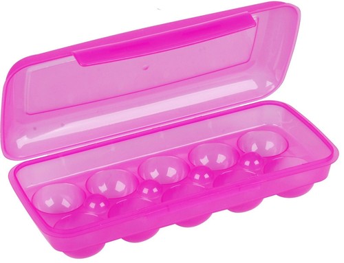 10 Eggs Box Case Plastic Portable Carry Case Storage Tray Holder Container Box