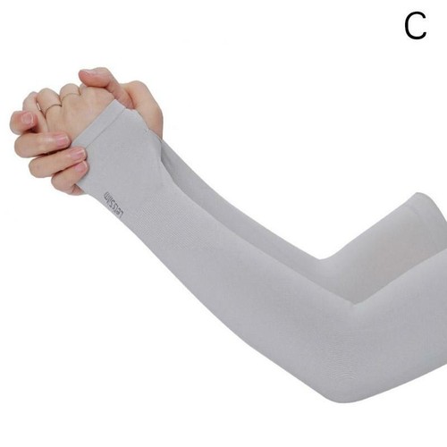 1 Pair Cooling Arm Sleeves Cover Sports UV Sun Protection Outdoor Sunscreen