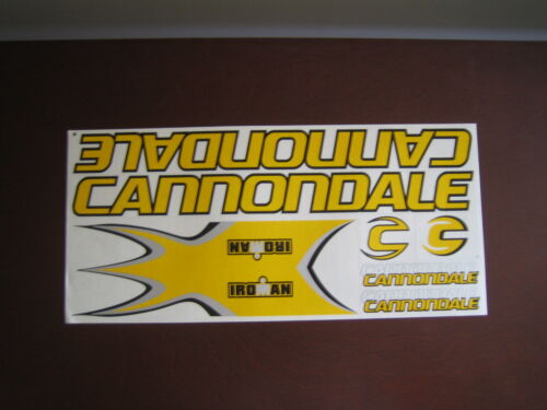 Cannondale Stickers Set Jaune Noir /& Argent.
