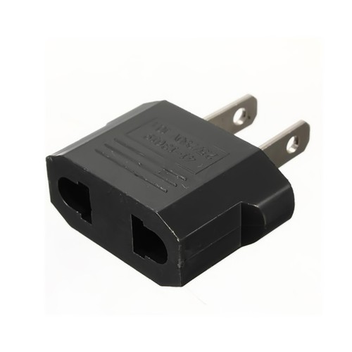 US Plug Adapter 2-pin Socket Travel Adapter Converter AC Power Wall Plug New AMS