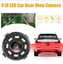 HD Car Rear View Parking IR Night Vision 8 LED Reverse Backup Camera Waterproof