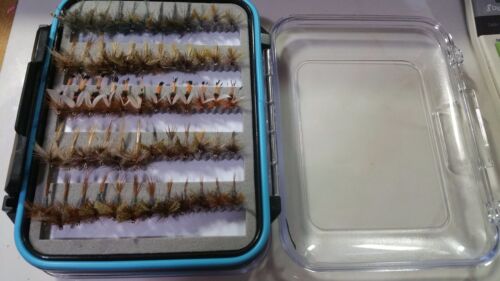 60 Mayfly B  Fly Box Trout Wet Flies Fly Fishing Flies US Veteran Owned