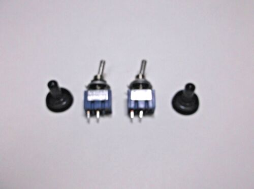 2 BBT Marine Grade On//Off 12 v,10 a Mini Toggle Switches w// Waterproof Boots
