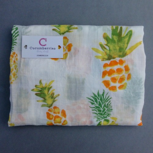 120 cm Large 100/% Cotton Muslin Swaddle Blanket Squares Wrap