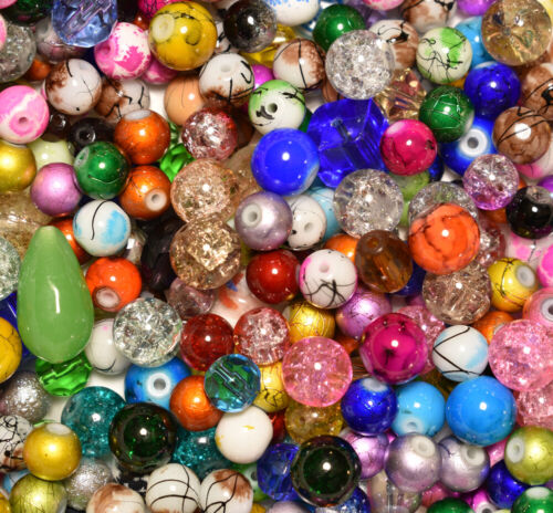 Mixed Glass specialty beads 2 LBs