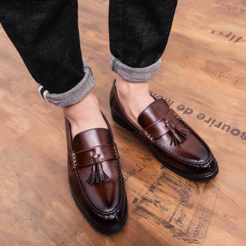 Details about   Brogue Mens Dress Formal Business Leisure Shoes Tassels Oxfords Slip on Party L 