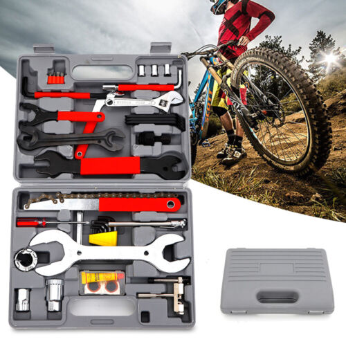44 PCS Tool Repair Multi-Function Bike Bicycle Home Mechanic Kit Set Cycling BOX 