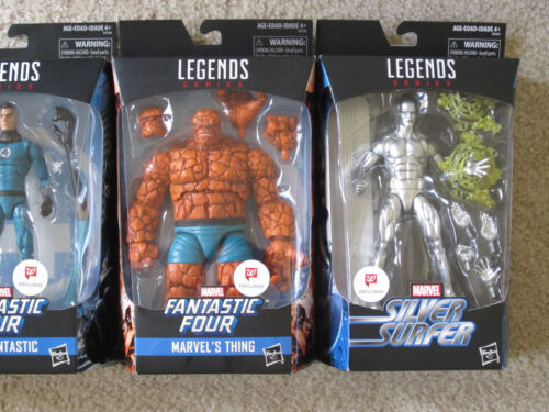 Marvel Legends 6 Fantastic Four Walgreens Set Human Torch Thing Silver Surfer