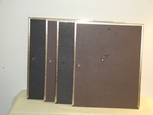 Details about  / 8x10 inch Brass Plated Metal Picture//Photo or Document Frame lot of 4 with Glass