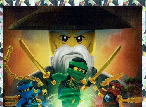 Lego Ninjago Legacy Sticker Nummer Nr 9 aus 289 Stickern Glitzersticker Holo