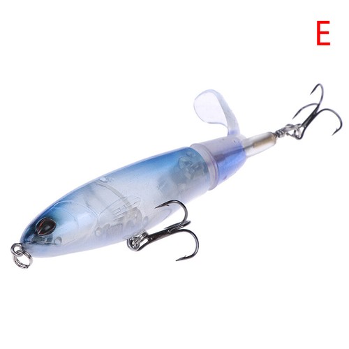 Fishing Lure Artificial Bait Hard Plopper Soft Rotating Tail Fishing Tackle WFI