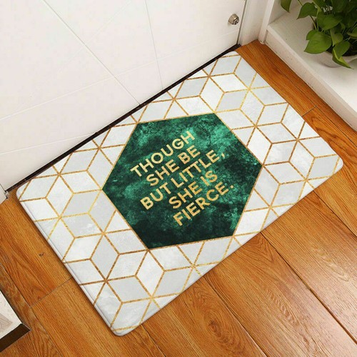 3D Letters Geometric Carpets Funny Diomand Welcome Home Door Floor Hallway