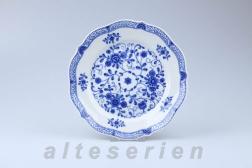 Kuchenteller D 19,5 cm Lindner Porzellan Marie-Luise Alte Ranke blau