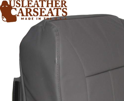 2001 Dodge Ram Driver Side Bottom Replacement Synthetic Leather Seat Cover Gray