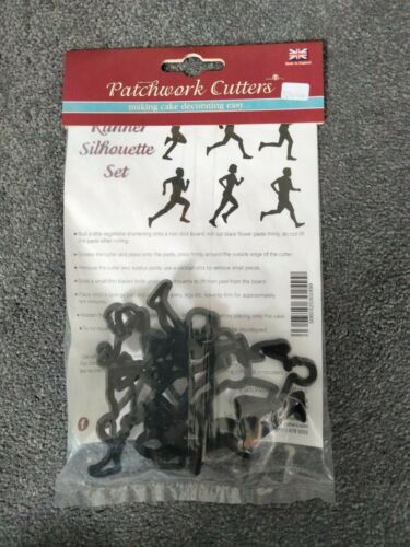 Sugarcraft Cake Decorating Running Silhouette Set Patchwork Cutters