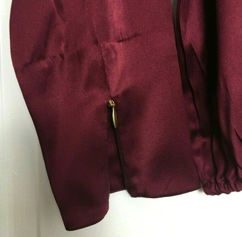 M/&S Donna Blusa Top Rosso 100/% SETA STRETCH NUOVO CON ETICHETTA Marks peruna £ 69