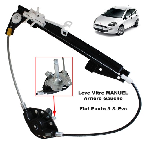 MANIVELLE LEVE VITRE MANUEL AR GAUCHE GRANDE PUNTO FIAT PUNTO EVO
