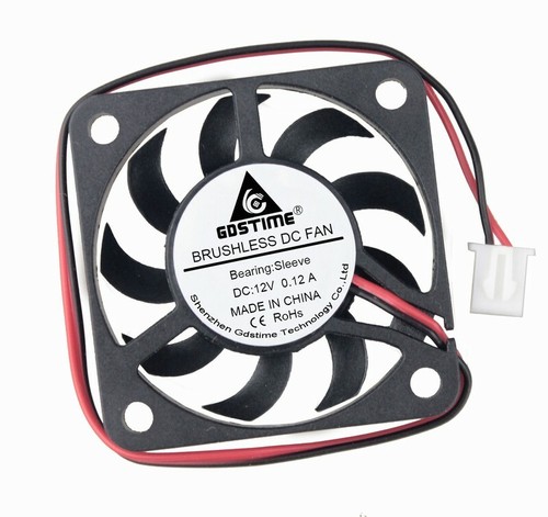 2pcs 12V 2Pin Brushless 40x40x7mm 40mm DC Cooler Cooling Exhaust Fan 4cm 4007S