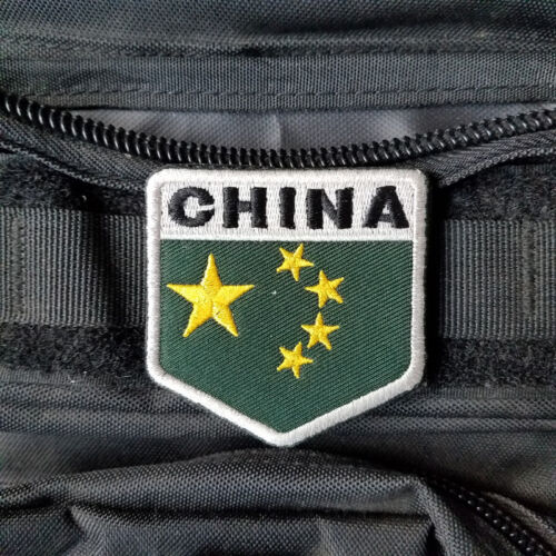 THE PEOPLES REPUBLIC OF CHINA FLAG CHINA FLAG CN FLAG ARMY HOOK & LOOP PATCH *01