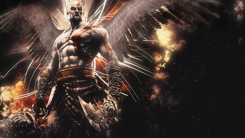 Poster 42x24 cm Kratos God Of War Videojuego Videogame Cartel Decor Impresion