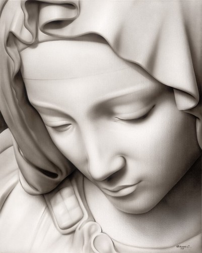 Madonna by Spider Rolled Canvas or Paper Art Print