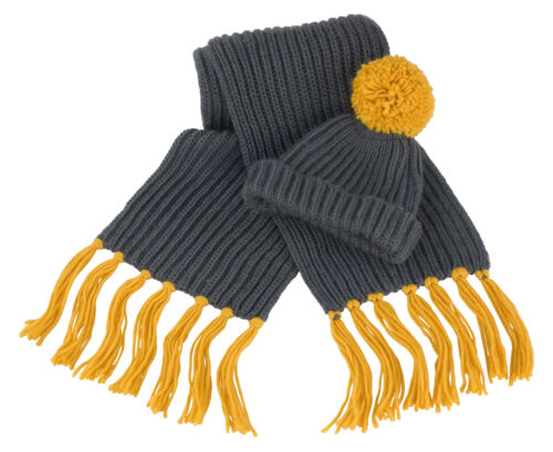 Mesdames femmes result hiver chaud à grosses mailles gant écharpe set