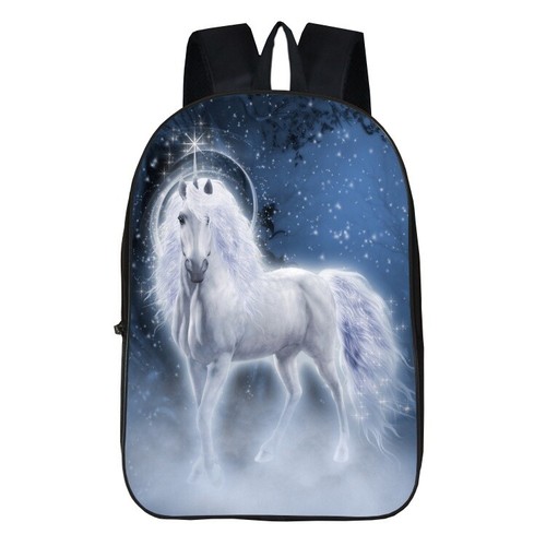 16/" Kids Unicorn School Backpacks Shoulder Bag Children Rucksack Girls Sky Horse