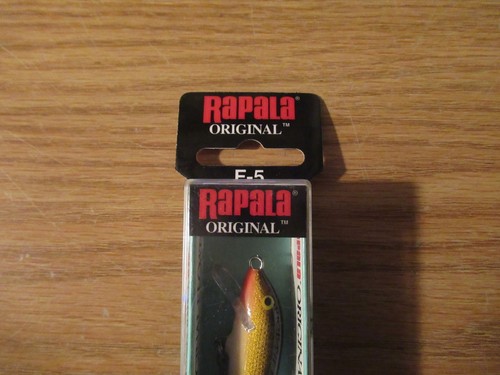 RAPALA ORIGINAL F-5 G GOLD FLOATING MINNOW BAIT FISHING LURE F05 G
