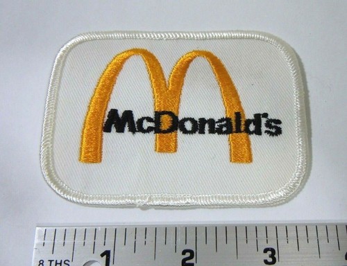 McDonald/'s Golden Arches Embroidered Sew On Patch 3.5/" x 2.5/" NOS
