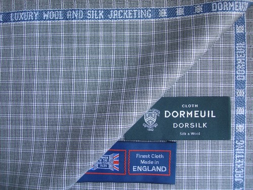 2.4 m 45/% SILK JACKETING FABRIC BY Dormeuil–MADE IN ENGLAND DORMEUIL 55/% WOOL