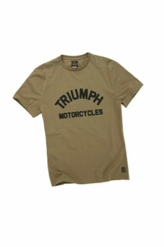 Genuine Triumph Burnham t shirt kaki Top Tee-Shirt Toutes Les Tailles MTSS 20041