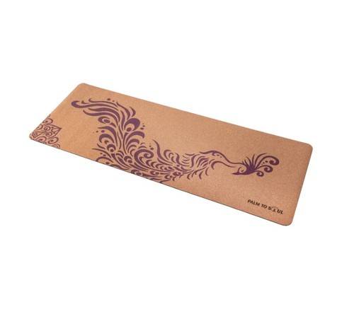 Palm à âme liège naturel avec Bio-Caoutchouc support violet Phoenix Design