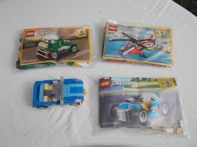 Lego Creator 3 in 1 Lot 31056 31057 31072 6913 Convertible Helicopter
