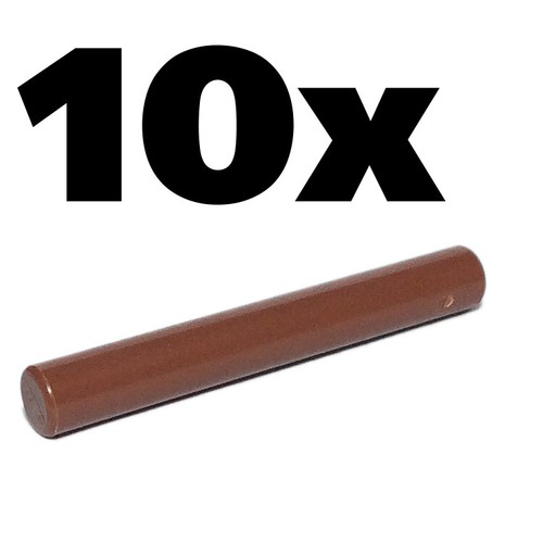 Brown Reddish x10 rod light saber Arrow stick Weapon NEW LEGO Bar Length 3
