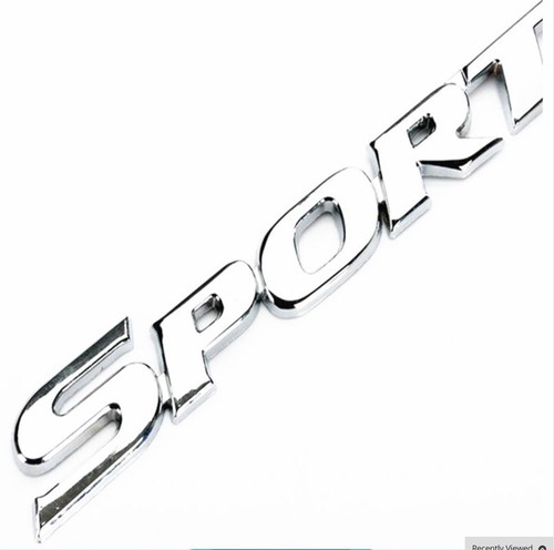 Quality NEW 3D METAL SPORT Logo Car Sticker SPORT Emblem Badge Door Decal.
