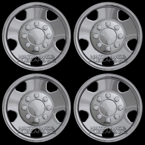 2005 06 07 Ford F250 F350 17/" Chrome Wheel Skins 8 Lug Full Rim Covers Hub Caps