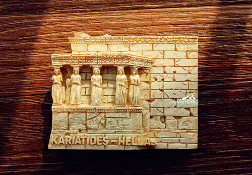 Greece Athens Kariatides Tourism Souvenir 3D Resin Fridge Magnet Craft GIFT IDEA 