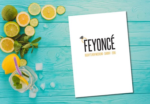 kiss the miss goodbye A4 print FEYONCE Hen Party Keepsake Beyonce hen
