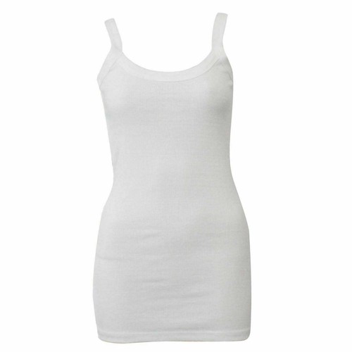 New-Ladies-Ribbed Vest//Gym Top Regular//Plus Sizes
