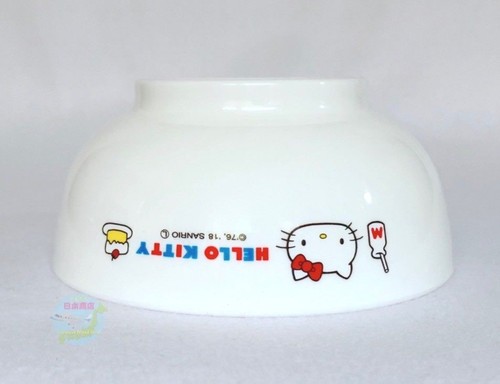 New White SANRIO HELLO KITTY KAWAII BENTO Plastic Small Japanese style Soup Cup