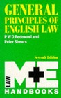 General Principles Of English Law by Peter William Dawson Redmond, Peter Shears (Paperback, 1993)